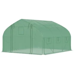 Outsunny Walk-in Tunnel Greenhouse With Zippered Mesh Doors & Roll-up Sidewalls, Upgraded Hot House, Green, 11.5' X 10' X 6.5' 10 Outsunny Walk-in Tunnel Greenhouse With Zippered Mesh Doors & Roll-up Sidewalls, Upgraded Hot House, Green, 11.5' X 10' X 6.5' -Garden Promotional Store GUEST 7f02b44a 99f6 4024 a5ff 5c23a1b4865c