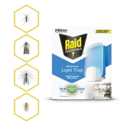 Raid Essentials Flying Insect Light Trap Starter Kit - 1 Device + 1 Refill -Garden Promotional Store GUEST 7ff253ff 57a5 4c87 9853 aa6ff1fd33a9