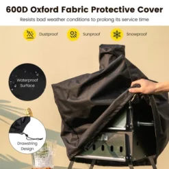 Costway 2-Layer Pizza Oven Wood Fired Pizza Grill Outside Pizza Maker With Waterproof Cover 17 Costway 2-Layer Pizza Oven Wood Fired Pizza Grill Outside Pizza Maker With Waterproof Cover -Garden Promotional Store GUEST 802d1a7c 2695 4820 9242 603fe6621775