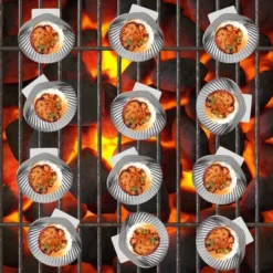 12pk Grillable Stainless Steel Clam Shells - Outset 10 12pk Grillable Stainless Steel Clam Shells - Outset -Garden Promotional Store GUEST 80bca6bc 0e6b 4603 8dc0 474cd2c7a458
