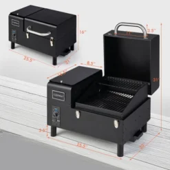 Costway Electric Wood Pellet Grill And Smoker Tabletop W/ Temperature Probe -Garden Promotional Store GUEST 815e4cf2 8bf0 4e0b 8a95 75e1f61f9d3f