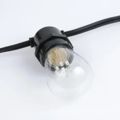 Novelty Lights Edison Outdoor String Lights With 25 In-Line Sockets Black Wire 37.5 Feet -Garden Promotional Store GUEST 825879f7 74dc 47a2 8511 a13affac118e