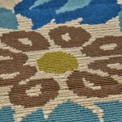 Wildwood Floral Outdoor Rug Ivory/Blue - Christopher Knight Home -Garden Promotional Store GUEST 8264760a f7e7 45d9 ad40 ae0ffe16c735