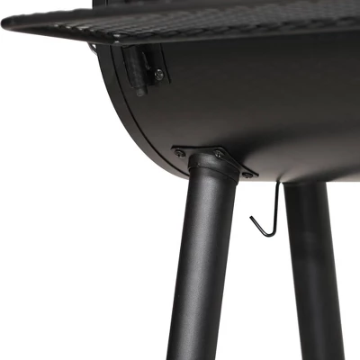 Captiva Designs E02GR006 Offset Charcoal Smoker - Black 10 Captiva Designs E02GR006 Offset Charcoal Smoker - Black - Image 8