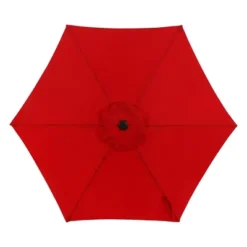 7.5' X 7.5' Outdoor Patio Umbrella With Button Tilt And Crank - Wellfor 26 7.5' X 7.5' Outdoor Patio Umbrella With Button Tilt And Crank - Wellfor -Garden Promotional Store GUEST 838080e9 39b9 4174 aec1 0875603533b0
