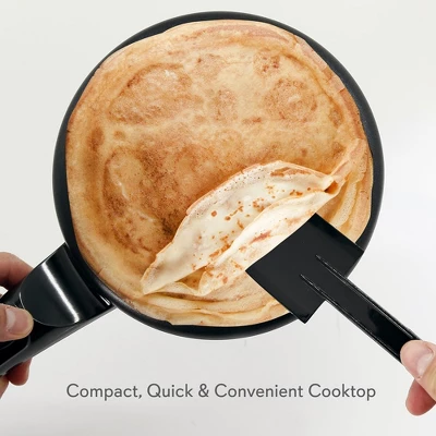 NutriChef Electric Griddle Crepe Maker - Nonstick Pan Cooktop With Automatic Temperature Control & Plug-in Operation For Kitchen & Countertop. 3 NutriChef Electric Griddle Crepe Maker - Nonstick Pan Cooktop With Automatic Temperature Control & Plug-in Operation For Kitchen & Countertop.