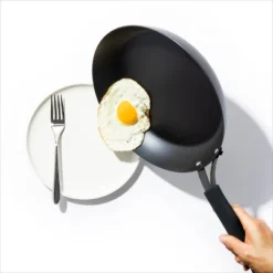 OXO 10" Steel Open Frypan With Silicone Sleeve Black -Garden Promotional Store GUEST 83d84240 4e20 4ada b324 9946bc48fc14