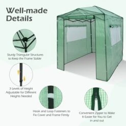 Costway 6'x 8' Portable Walk-in Greenhouse Pop-up Folding Plant Gardening W/Window 18 Costway 6'x 8' Portable Walk-in Greenhouse Pop-up Folding Plant Gardening W/Window -Garden Promotional Store GUEST 84e29c38 05a6 4367 8ad4 44ccf054ea3c