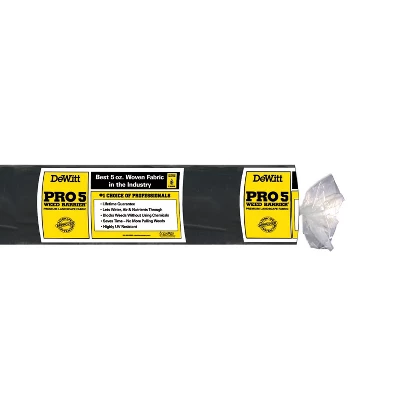 DeWitt P3 3’x250’ 5 Oz & P6 6’x250’ 5 Oz Pro 5 Landscape Weed Block Fabric Rolls 3 DeWitt P3 3’x250’ 5 Oz & P6 6’x250’ 5 Oz Pro 5 Landscape Weed Block Fabric Rolls