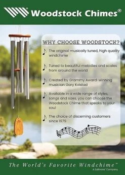 Woodstock Wind Chimes Signature Collection, Pipedream, 11'' Silver Wind Chime PDN 10 Woodstock Wind Chimes Signature Collection, Pipedream, 11'' Silver Wind Chime PDN -Garden Promotional Store GUEST 85ca49f1 109a 447e 9fe5 1bc8a9488894 24