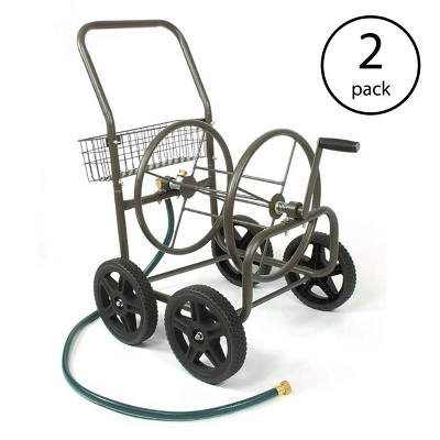 Liberty Garden Products 4 Wheel Residential Hose Reel Cart Up To 250' (2 Pack) 3 Liberty Garden Products 4 Wheel Residential Hose Reel Cart Up To 250' (2 Pack)