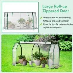 Costway 47.5''x 21.5''x 24''Portable Mini Greenhouse With 2 Zipper Doors & Ground Stakes -Garden Promotional Store GUEST 861ffe51 4adb 43da 9627 c9708241f4c3