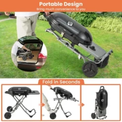 Costway Portable Propane Grill Folding Gas Grill Griddle With Wheels & Side Shelf 16 Costway Portable Propane Grill Folding Gas Grill Griddle With Wheels & Side Shelf -Garden Promotional Store GUEST 86a4d864 f9e0 4665 8bcb d5d21b126bbe