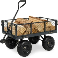 Best Choice Products Heavy-Duty Steel Garden Wagon Lawn Utility Cart W/ 400lb Capacity, Removable Sides, Handle 17 Best Choice Products Heavy-Duty Steel Garden Wagon Lawn Utility Cart W/ 400lb Capacity, Removable Sides, Handle -Garden Promotional Store GUEST 87a57cbf 010e 4087 b08c a46c5cb1b24f