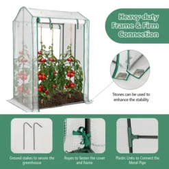 Costway 39'' X 32'' X 59'' Walk-in Garden Greenhouse Warm House For Plant Growing -Garden Promotional Store GUEST 87d36aed fd42 4e0e b23c ead34d12e8e4