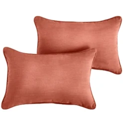 2pk Rectangle Sunbrella Corded Indoor Outdoor Throw Pillows Coral 7 2pk Rectangle Sunbrella Corded Indoor Outdoor Throw Pillows Coral -Garden Promotional Store GUEST 880dd916 621b 4d03 b6e0 ac2e203a1278