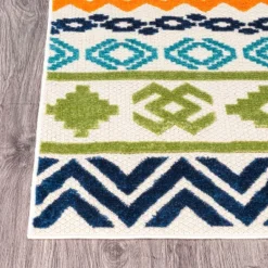 World Rug Gallery Troyes Contemporary Bohemian Indoor/Outdoor Area Rug -Garden Promotional Store GUEST 88c2f785 d5e3 444f a2b2 1ec490d09e79