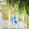 Evergreen Art Glass Speckle Blue Floral Shaped Bell Chime- 7 X 7 X 7 Inches Outdoor Decor -Garden Promotional Store GUEST 89d36674 24d8 471b 8280 fb22ccf1cafd