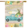Briarwood Lane Tropical Pickup Truck Summer House Flag Welcome Su -Garden Promotional Store GUEST 8bf2d41d b7ad 47c3 857d 7c1128d71ff0