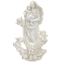 Design Toscano Raphael's Sistine Madonna Marble Resin Wall Sculpture