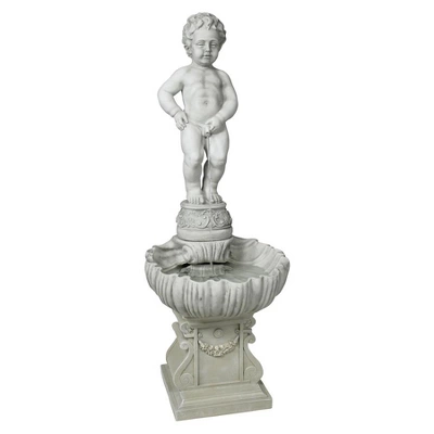 Design Toscano The Peeing Boy Of Brussels Sculptural Fountain With Plinth Base 3 Design Toscano The Peeing Boy Of Brussels Sculptural Fountain With Plinth Base - Image 2