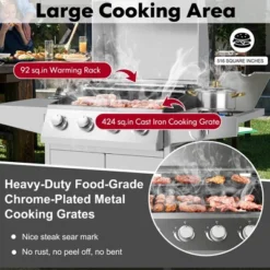 Costway 5-Burner Propane Gas BBQ Grill WithSide Burner,Thermometer,Prep Table 50000 BTU -Garden Promotional Store GUEST 91a8cc25 eb7b 4629 9bb6 9671e92e5c7e