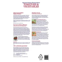 Coast Of Maine OMRI Listed Tomato And Vegetable Plant Potting Soil Compost Blend For Container Gardens And Flower Pots, 20 Quart Bag -Garden Promotional Store GUEST 91aba626 f905 4f97 893a 20824e7f037b