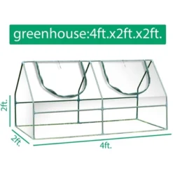 Aoodor Mini 4 Ft. X 2 Ft. X2 Ft. Greenhouse Zipper Doors -Garden Promotional Store GUEST 93843911 caec 4971 b748 6c71abe1128e