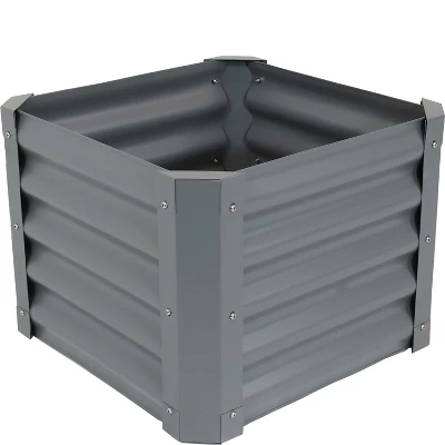 Sunnydaze Decor Sunnydaze Raised Powder-Coated Steel Garden Bed Kit For Plants, Flowers, Herbs, Fruits And Vegetables - 22" Square X 16" Deep 9 Sunnydaze Decor Sunnydaze Raised Powder-Coated Steel Garden Bed Kit For Plants, Flowers, Herbs, Fruits And Vegetables - 22" Square X 16" Deep - Image 7