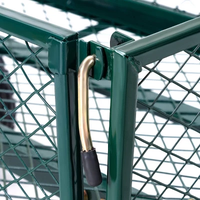 Costway Heavy Duty Lawn Garden Utility Cart Wagon Wheelbarrow Steel Trailer 7 Costway Heavy Duty Lawn Garden Utility Cart Wagon Wheelbarrow Steel Trailer - Image 5