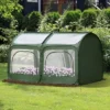 Outsunny 8' X 4' X 4' Portable Pop Up Greenhouse, Garden Canopy Hot House, 4 Zipper Doors For Growing Tropical Plants, Flowers, Herbs, 2 Outsunny 8' X 4' X 4' Portable Pop Up Greenhouse, Garden Canopy Hot House, 4 Zipper Doors For Growing Tropical Plants, Flowers, Herbs, -Garden Promotional Store GUEST 983d4962 d48a 437f bcef 4d9efab0b709