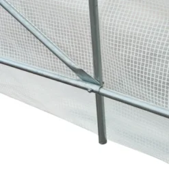 Outsunny 15' X 7' X 7' Walk-In Tunnel Greenhouse, Large Garden Hot House Kit With 6 Roll-up Windows & Roll Up Door, Steel Frame, White -Garden Promotional Store GUEST 9843a3fe 9ddd 4a76 bb93 86c648659b19