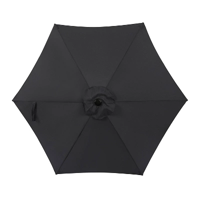 7.5' X 7.5' Bistro Market Patio Umbrella Slate Gray - Island Umbrella 4 7.5' X 7.5' Bistro Market Patio Umbrella Slate Gray - Island Umbrella - Image 2