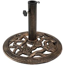 Sunnydaze Decor Sunnydaze Outdoor Heavy-Duty Cast Iron Decorative Rose Blossom Design Patio Yard Round Umbrella Base Stand - 16" 19 Sunnydaze Decor Sunnydaze Outdoor Heavy-Duty Cast Iron Decorative Rose Blossom Design Patio Yard Round Umbrella Base Stand - 16" -Garden Promotional Store GUEST 99a3c1d9 b730 4957 a651 fa245e56f018