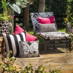 Outdoor/Indoor Rectangular Throw Pillow Set Of 2 - Pillow Perfect -Garden Promotional Store GUEST 9a580e28 68a2 41a3 84e7 63344bf02a5e 1