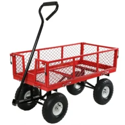 Sunnydaze Decor Sunnydaze Outdoor Lawn And Garden Heavy-Duty Durable Steel Mesh Utility Wagon Cart With Removable Sides 25 Sunnydaze Decor Sunnydaze Outdoor Lawn And Garden Heavy-Duty Durable Steel Mesh Utility Wagon Cart With Removable Sides -Garden Promotional Store GUEST 9a60b7c9 0403 44a7 aa6c db5f7e02b68c