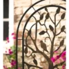 Plow & Hearth - Arched Metal Garden Trellis With Symbolic Tree Of Life Design, Weather-Resistant, Antique Copper -Garden Promotional Store GUEST 9a95bc0f 3a5b 4f6d b0f8 949e454ca8bd