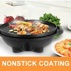 Costway Electric BBQ Grill 1350W Non-stick 4 Temperature Setting Outdoor Garden Camping -Garden Promotional Store GUEST 9b5ec513 071c 4db9 8ef6 e983b247f5ec