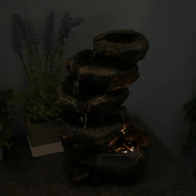 Sunnydaze Decor Sunnydaze Indoor Office Entryway Tabletop Serene Rocky Falls Water Fountain Feature With LED Light - 10" 9 Sunnydaze Decor Sunnydaze Indoor Office Entryway Tabletop Serene Rocky Falls Water Fountain Feature With LED Light - 10" - Image 7