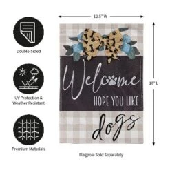 Evergreen Dogs And Checks Garden Burlap Flag 12.5 X 18 Inches Indoor Outdoor Decor 11 Evergreen Dogs And Checks Garden Burlap Flag 12.5 X 18 Inches Indoor Outdoor Decor -Garden Promotional Store GUEST 9c563db6 b288 4ecd bb22 43253cad783f