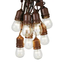 Novelty Lights Edison Outdoor String Lights With 50 Suspended Sockets Brown Wire 100 Feet 15 Novelty Lights Edison Outdoor String Lights With 50 Suspended Sockets Brown Wire 100 Feet -Garden Promotional Store GUEST 9df2c9de caf2 42d5 a68b d51298a71747