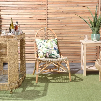 18"x18" Reversible Indoor/Outdoor Jungle And Cubes Pattern Square Throw Pillow - Mina Victory 7 18"x18" Reversible Indoor/Outdoor Jungle And Cubes Pattern Square Throw Pillow - Mina Victory - Image 5