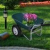 Costway 2 Tire Wheelbarrow Cart Heavy-duty Dolly Utility Cart Green -Garden Promotional Store GUEST 9ebc5234 7bcb 48fd 8cfa 05f4204c2c35