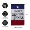 Evergreen Flag Garden Applique Don't Mess With Texas 2 Evergreen Flag Garden Applique Don't Mess With Texas -Garden Promotional Store GUEST a0715e84 94e1 4600 9391 1cad82c65ec4