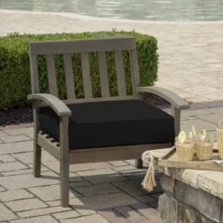 ProFoam Outdoor Deep Seat Bottom Cushion - Onyx Black - Arden Selections