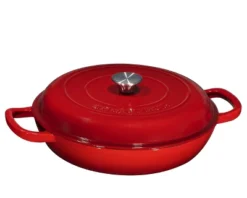 Bruntmor 160oz Silver Enamel Cast Iron IT Pots And Pans With Lid, Red -Garden Promotional Store GUEST a2cd00ce 5c4d 4e86 bdb6 1de6da9a494d