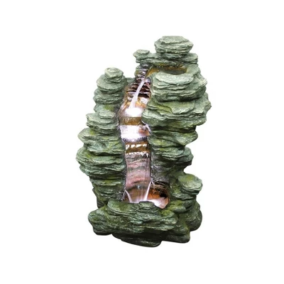 Design Toscano Mineral Point Cascading Garden Fountain - Multicolored 3 Design Toscano Mineral Point Cascading Garden Fountain - Multicolored