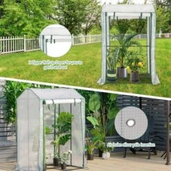 Costway 39'' X 32'' X 59'' Walk-in Garden Greenhouse Warm House For Plant Growing -Garden Promotional Store GUEST a44b9a83 804d 49ca 8165 38ce1ad8342b