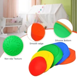 Costway 5pcs Kids Balance Stepping Stones Indoor & Outdoor Coordination & Balance Toy -Garden Promotional Store GUEST a4b15577 f35b 478d b751 3767c1a77de8