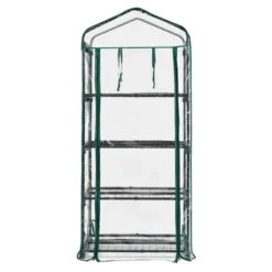 Costway White Mini Greenhouse W/ PVC Cover 4-Tier Portable Warm House 28'' X 19'' X 63'' 19 Costway White Mini Greenhouse W/ PVC Cover 4-Tier Portable Warm House 28'' X 19'' X 63'' -Garden Promotional Store GUEST a5b7b647 321d 414e 981b 93881c3df313